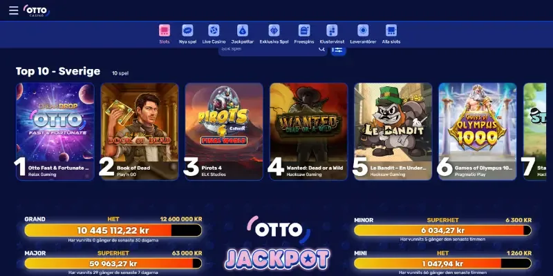 Lobbyn hos Otto Casino