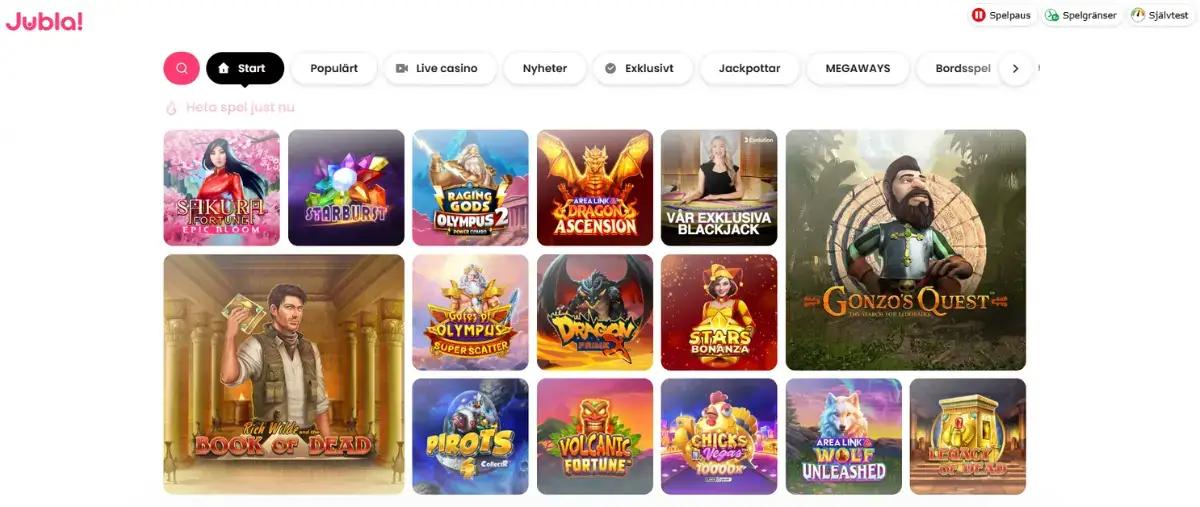 Lobbyn hos Jubla Casino